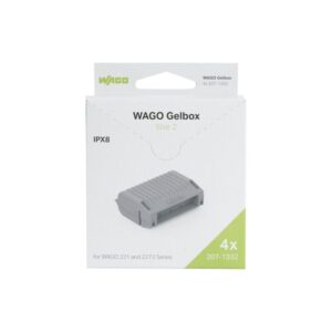 4x Wago Gelbox Größe 2 grau 207-1332 IPX8 ohne Verbindungsklemmen für Wago 221