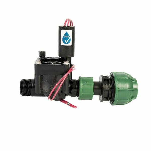 Distribuidor De Riego Hunter PGV-100-MMB - Con 2 Válvulas Magnéticas, Kits De Unión Y Grifos, Para Sistema De Riego Automático