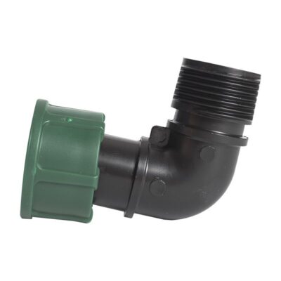 Irritec 1" Winkel 90 Grad 1x Außengewinde 1x Innengewinde mit O-Dichtring