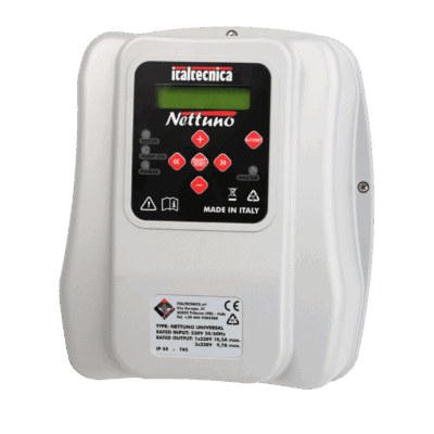 Italtecnica Nettuno Universal Inverter Pumpensteuerung Drehzahlregelung mit Lüfterkühlung