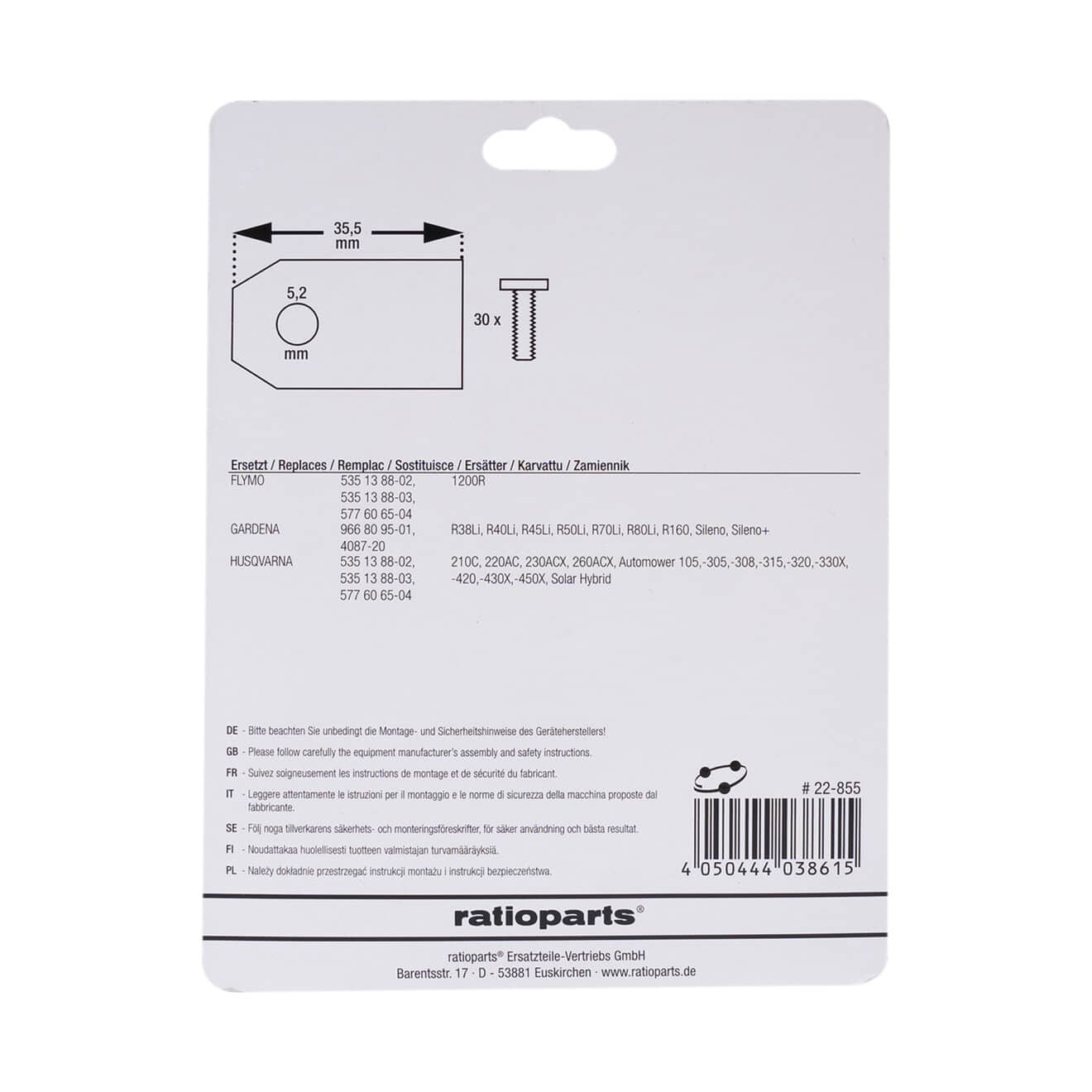 Lame De Rechange Pour Robot Tondeuse Viking - 198mm, Coupe Précise, Haute Durabilité