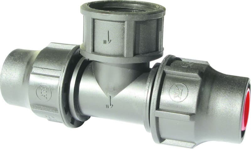 Palaplast ΑΠΚ T-Stück 1/2" Innengewinde Quick Lock für 16mm Tropfrohr und Mikrobewässerungsleitung