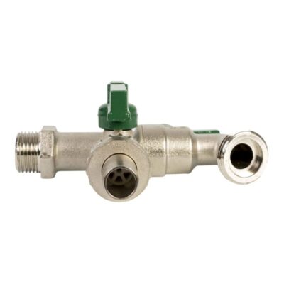 Irritec Doppelwasserhahn 1x1/2" - 2x3/4" für Bewässerungssteuerung