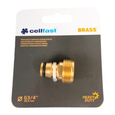 Cellfast Schnellanschluß Hahnanschluss mit Außengewinde Klicksystem für Wasserhähne